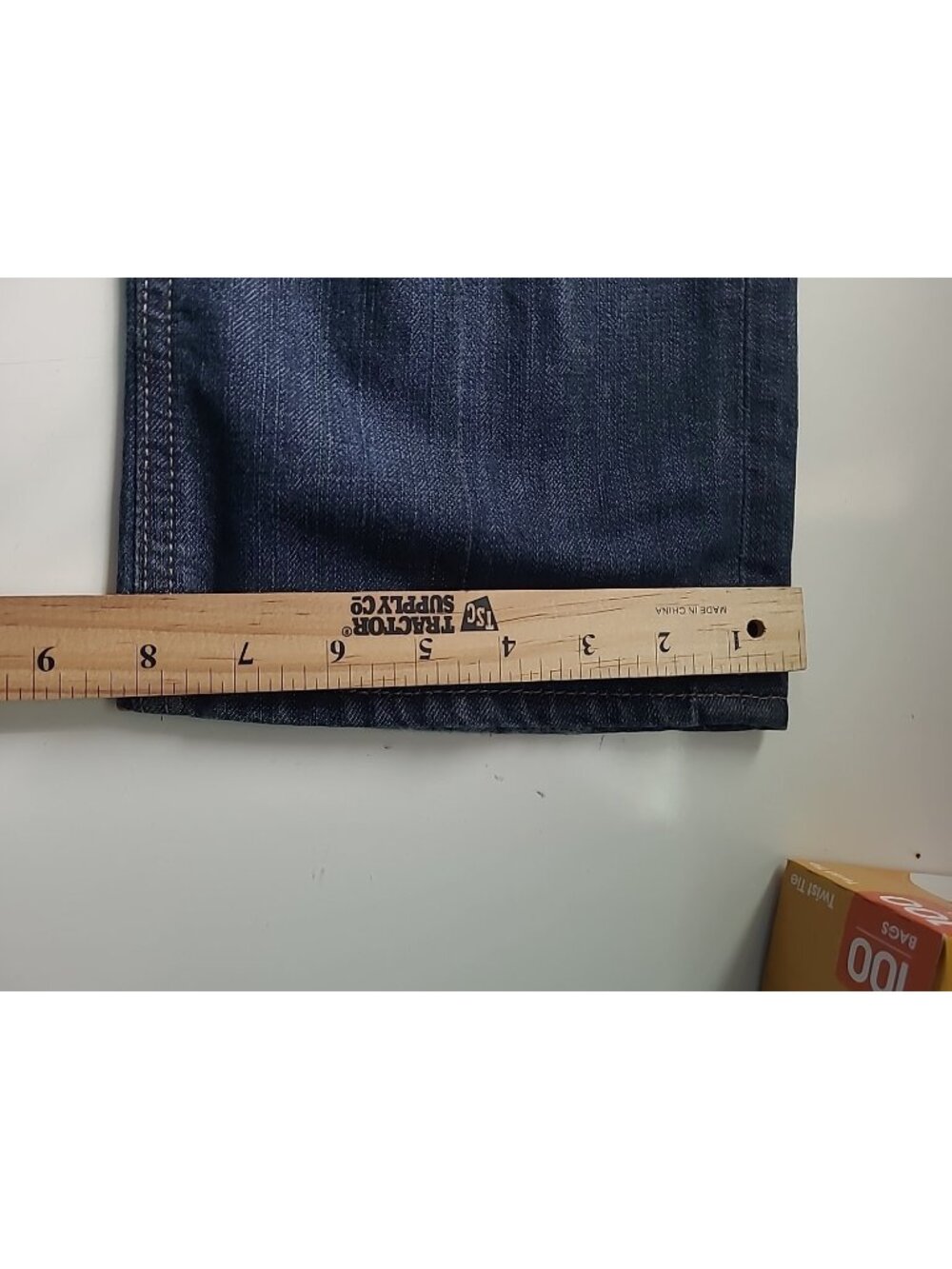 Old Navy Womens OG Loose Jeans 14 Long Blue Dark Wash Low Rise Retro Y2k - Picture 10 of 16